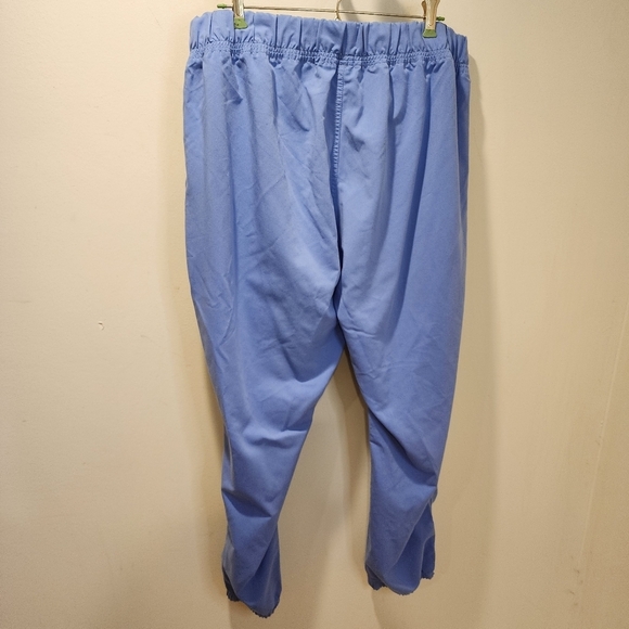 SCRUBSTAR women's ciel blue plus size scrub pants size 2XL - Picture 8 of 11